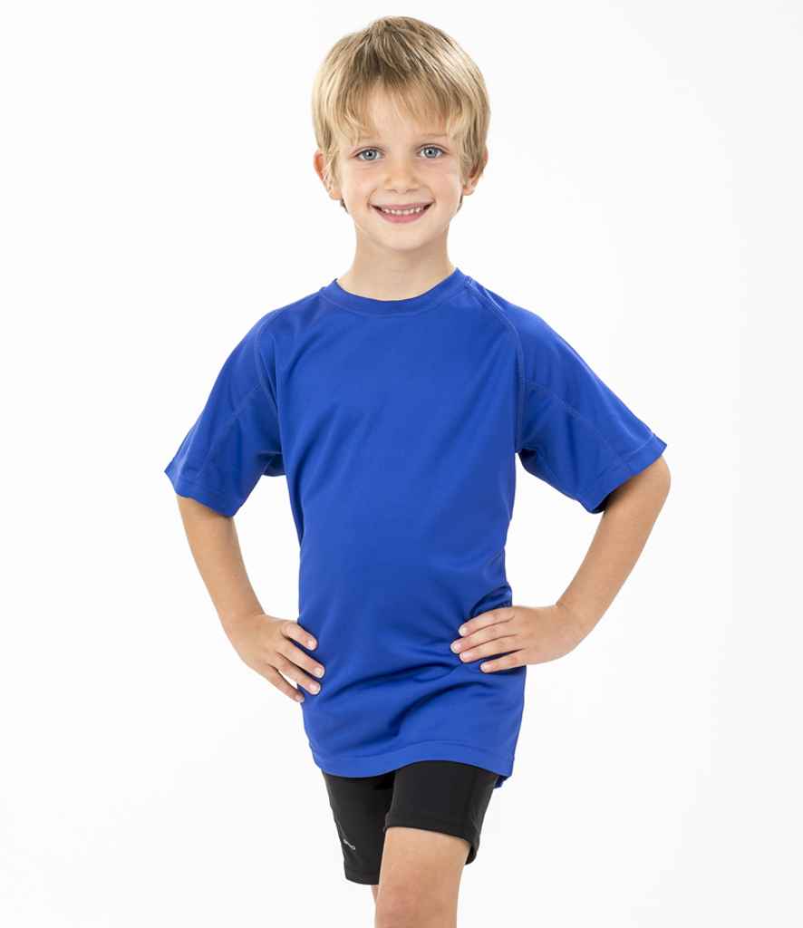 Spiro Spiro Kids Impact Performance Aircool T-Shirt Royal Blue