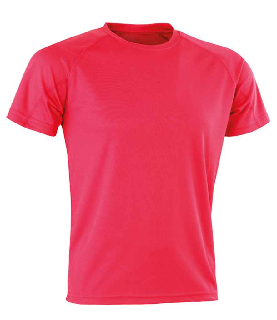 Spiro Impact Performance Aircool T-Shirt in Flo Pink