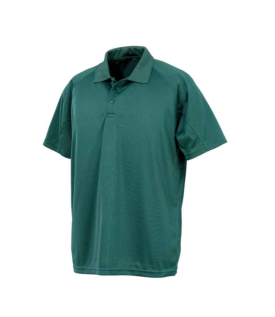 Spiro Spiro Impact Performance Aircool Polo Shirt Bottle Green
