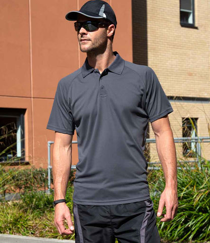 Spiro Spiro Impact Performance Aircool Polo Shirt Grey
