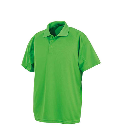 Spiro Impact Performance Aircool Polo Shirt in Lime Green