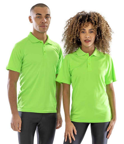 Spiro Spiro Impact Performance Aircool Polo Shirt Lime Green