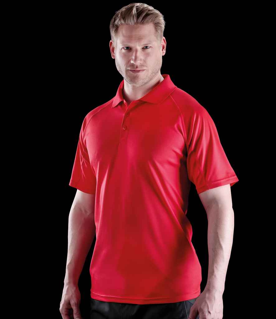 Spiro Spiro Impact Performance Aircool Polo Shirt Red