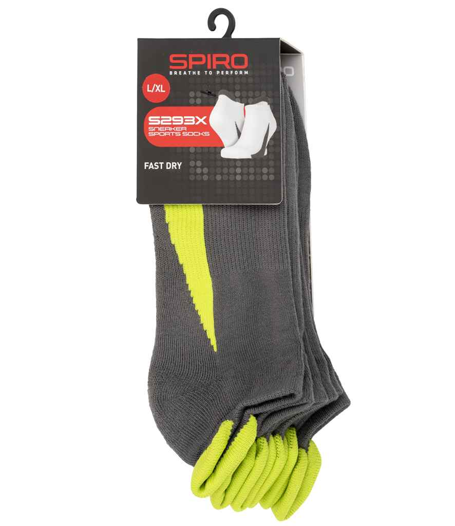 Spiro 3 Pack Sports Sneaker Socks