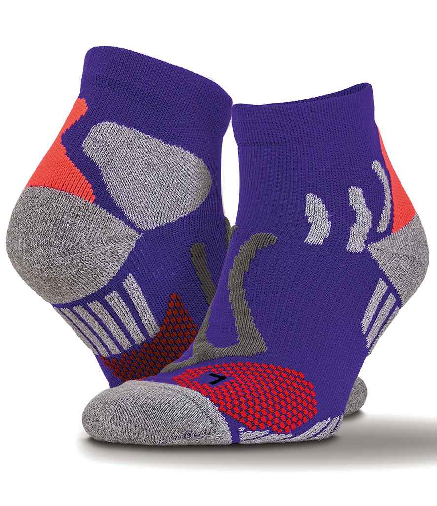 Spiro Technical Compression Sports Socks in Purple