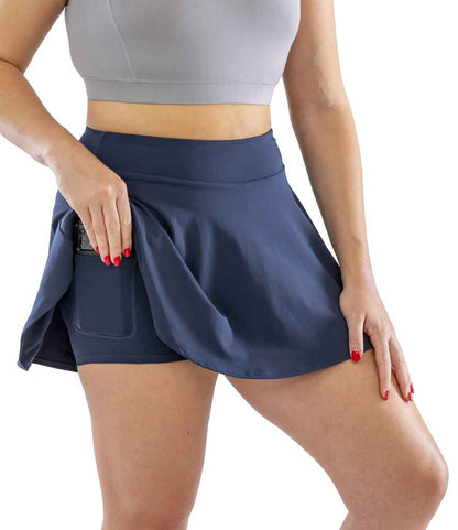 Spiro Ladies Recycled Fitness Skort - model image