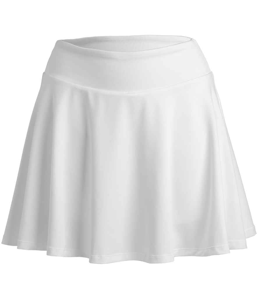 Spiro Ladies Recycled Fitness Skort in White