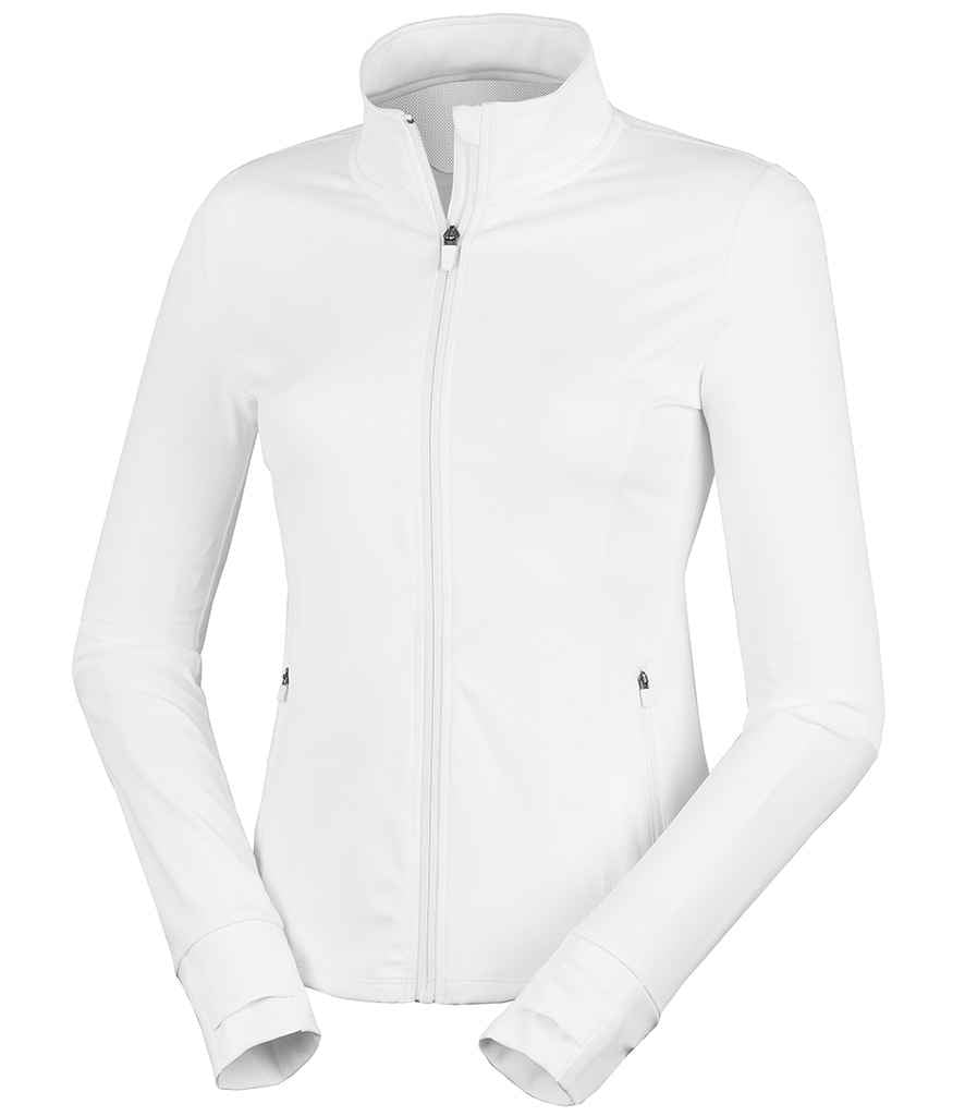 Spiro Ladies Recycled Fitness Jacket in White