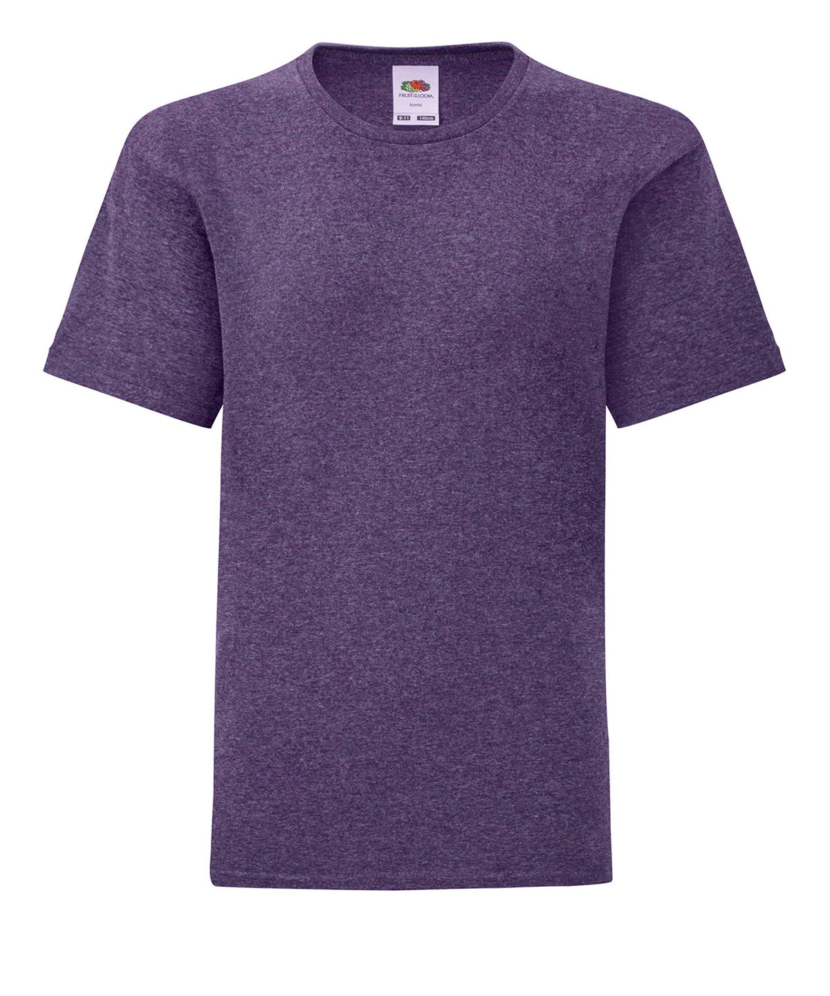 Fruit of the Loom Kids iconic 150 T Heather Purple