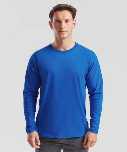 Fruit of the Loom Valueweight long sleeve T Black*