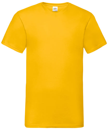 Fruit of the Loom Valueweight v-neck T Sunflower