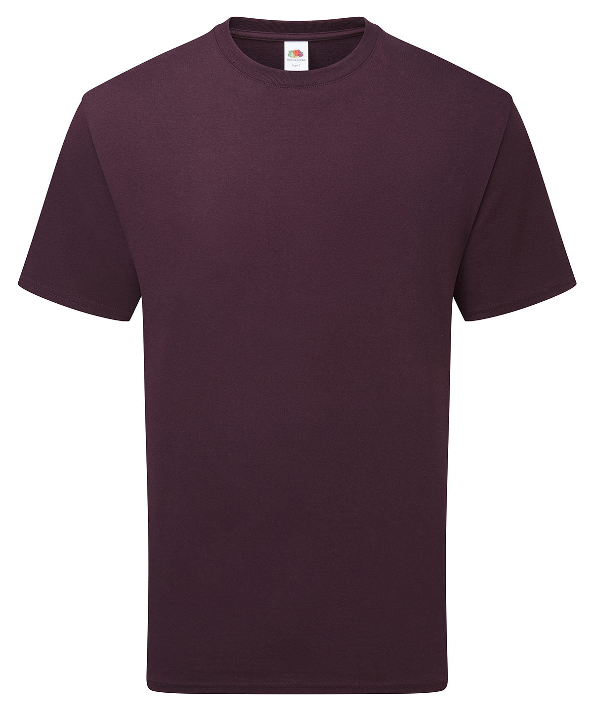 Fruit of the Loom Pure cotton T Dark Plum