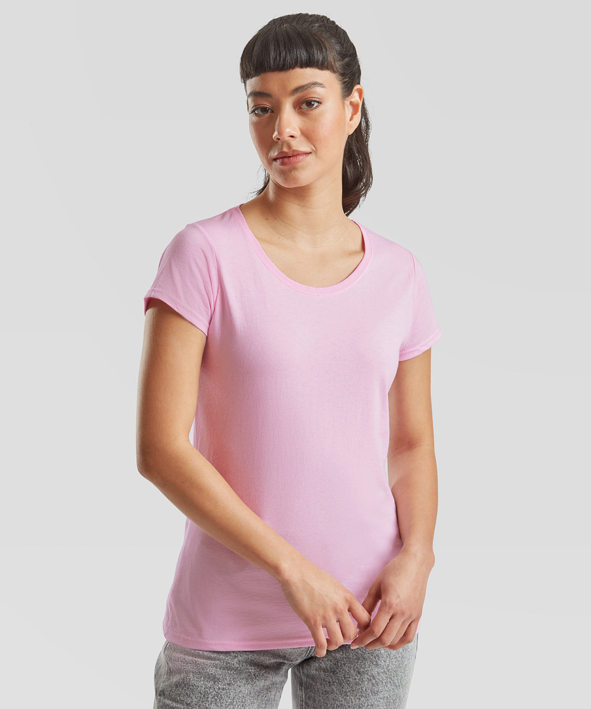 Fruit of the Loom Women's valueweight T Azure Blue