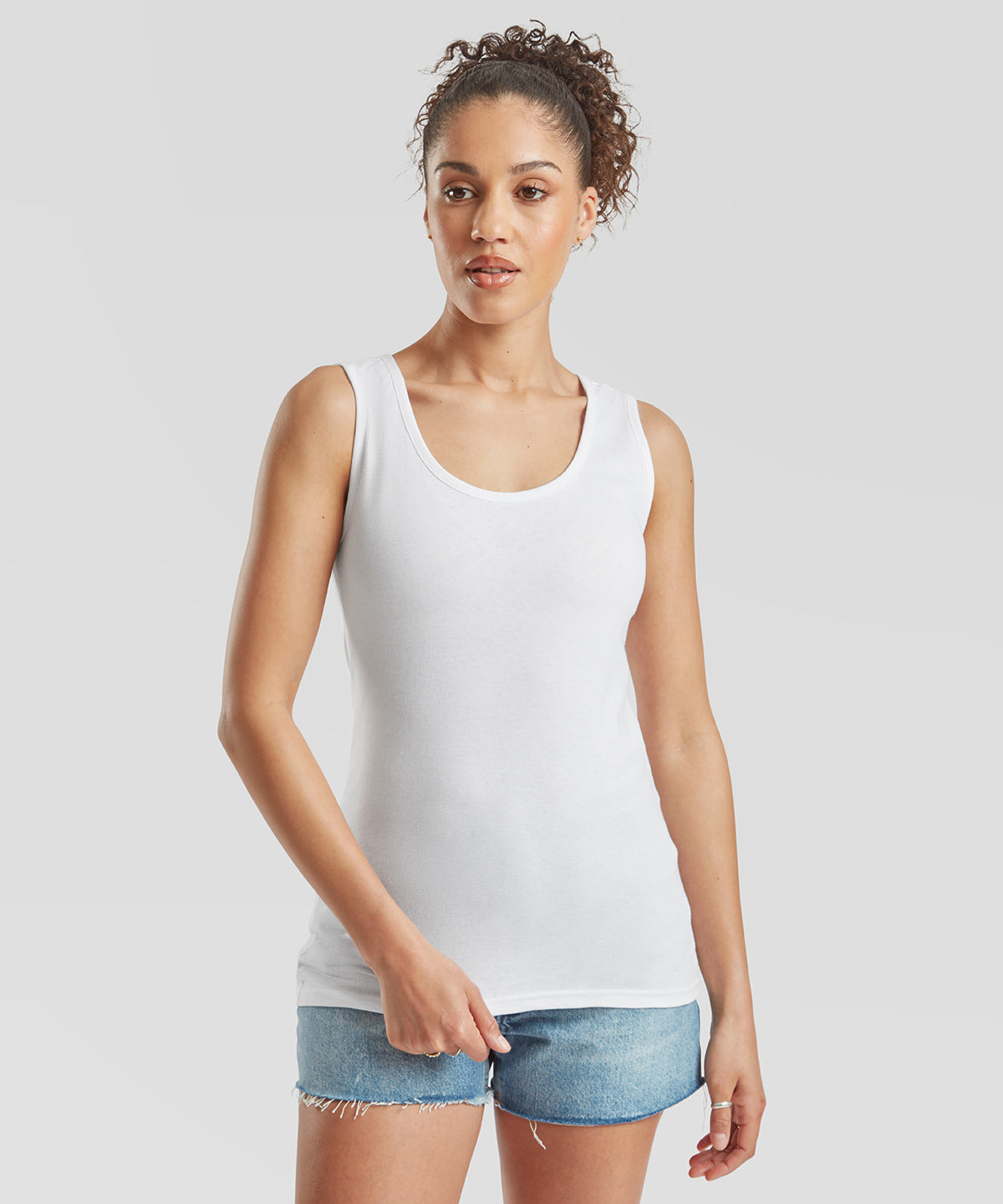Fruit of the Loom Women's valueweight vest Black