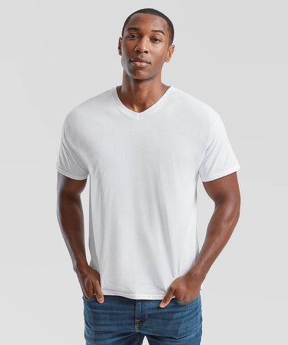 Fruit of the Loom Original v-neck T Black*