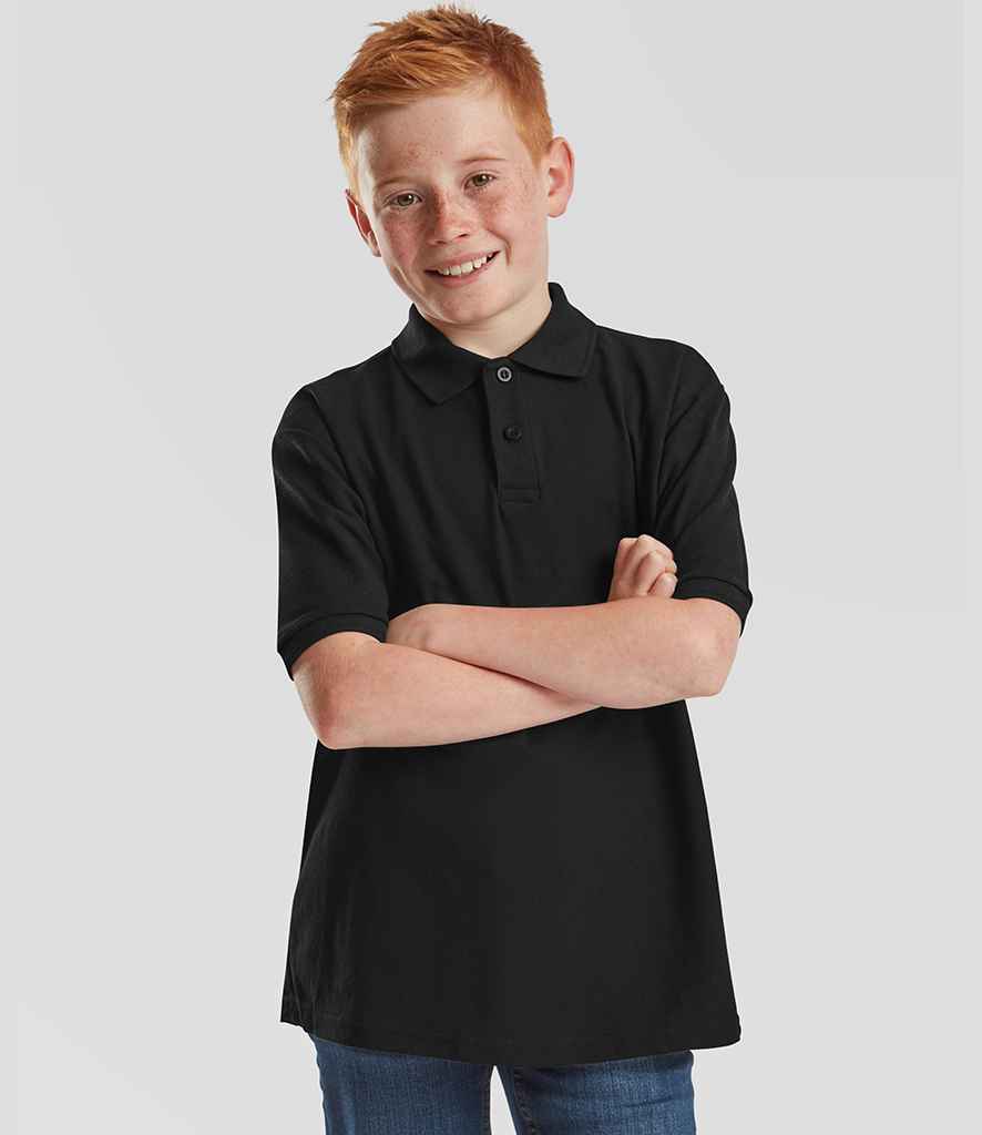 Fruit of the Loom Kids Poly/Cotton Piqué Polo Shirt