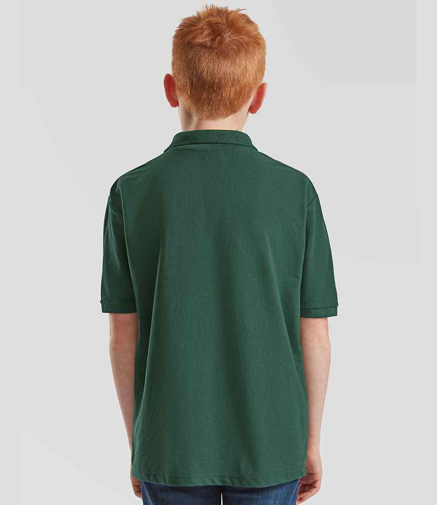 Fruit of the Loom Fruit of the Loom Kids Poly/Cotton Piqué Polo Shirt Bottle Green