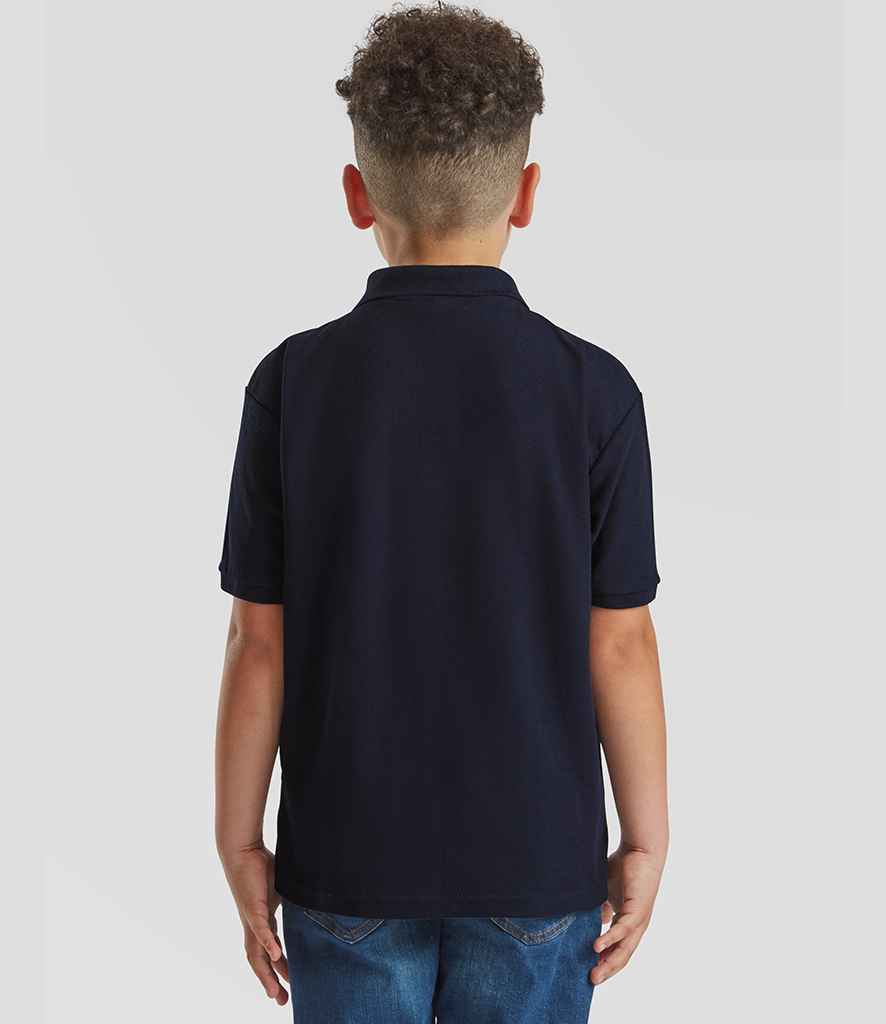 Fruit of the Loom Fruit of the Loom Kids Poly/Cotton Piqué Polo Shirt Deep Navy