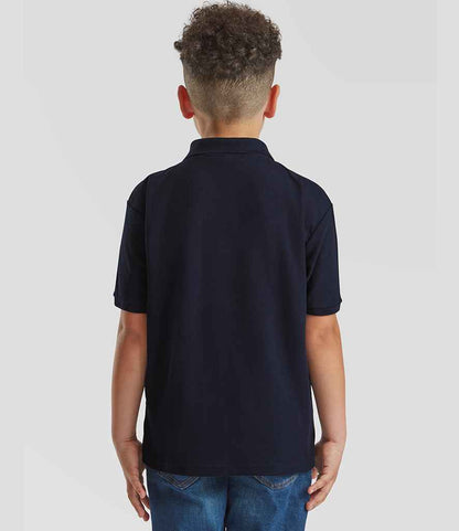Fruit of the Loom Fruit of the Loom Kids Poly/Cotton Piqué Polo Shirt Deep Navy