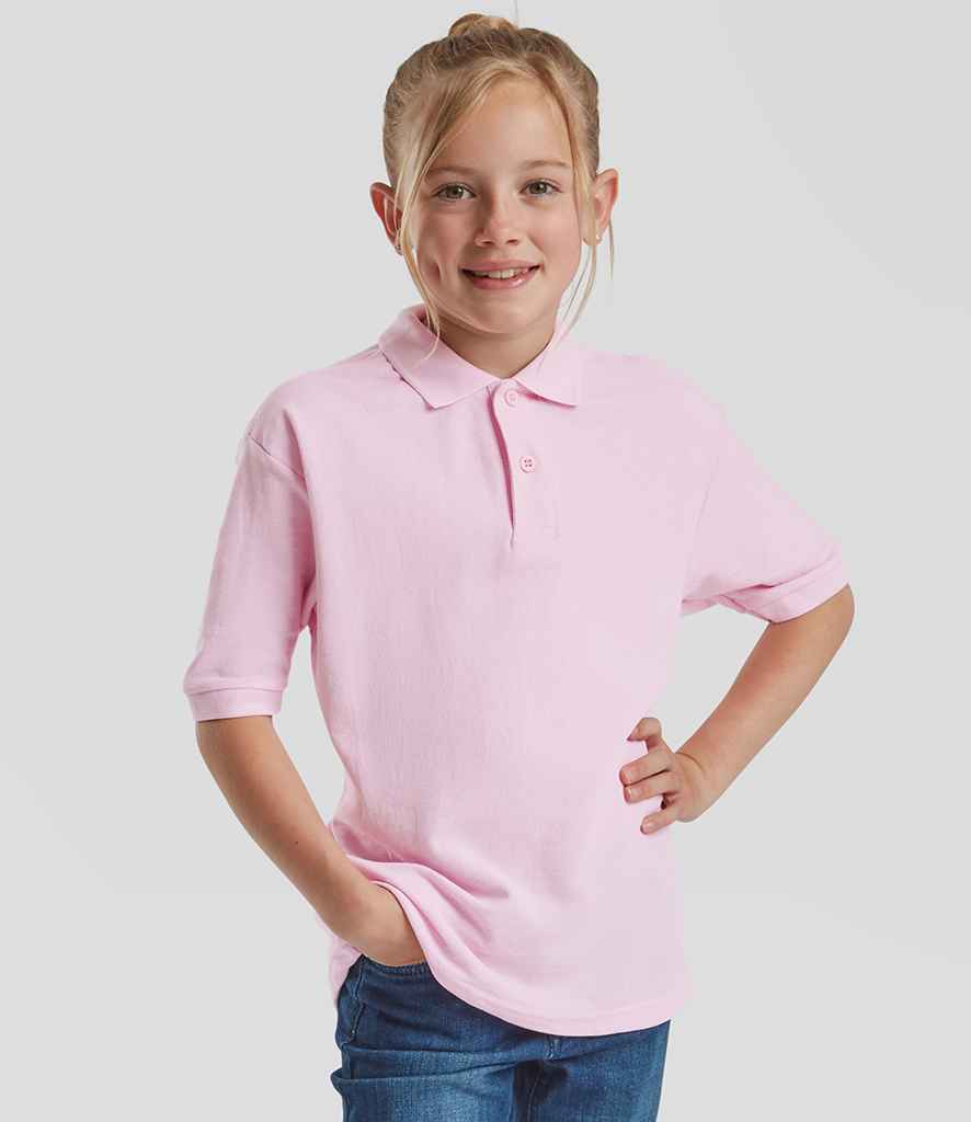 Fruit of the Loom Kids Poly/Cotton Piqué Polo Shirt