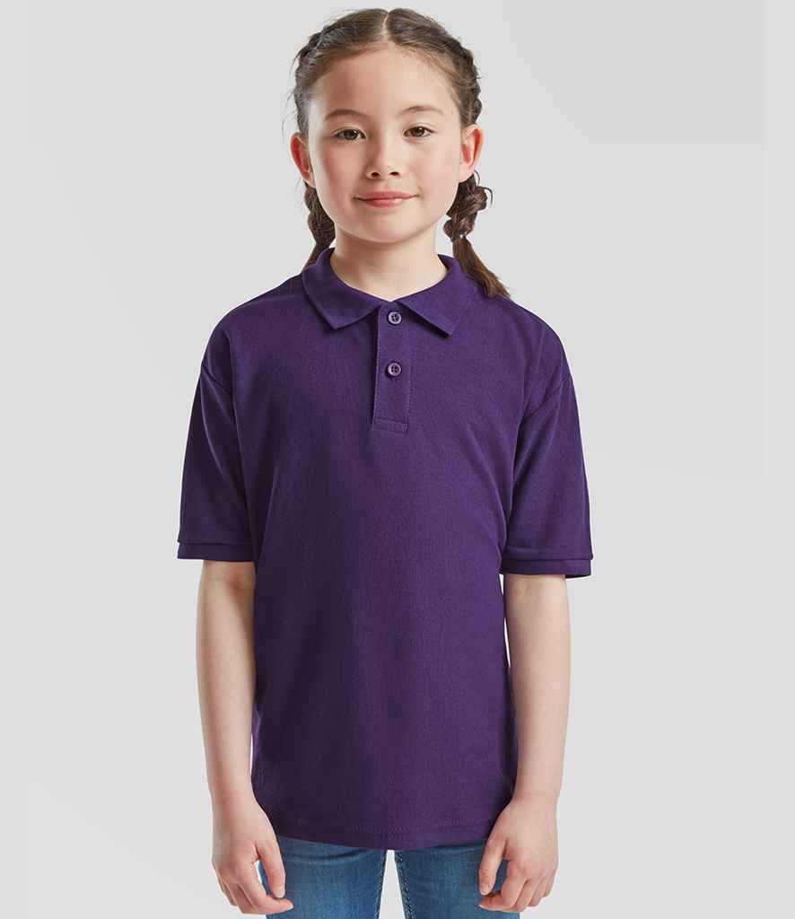 Fruit of the Loom Kids Poly/Cotton Piqué Polo Shirt