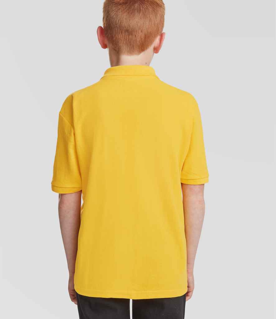 Fruit of the Loom Fruit of the Loom Kids Poly/Cotton Piqué Polo Shirt Sunflower