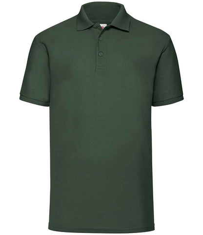 Fruit of the Loom Poly/Cotton Piqué Polo Shirt in Bottle Green