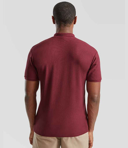 Fruit of the Loom Fruit of the Loom Poly/Cotton Piqué Polo Shirt Burgundy