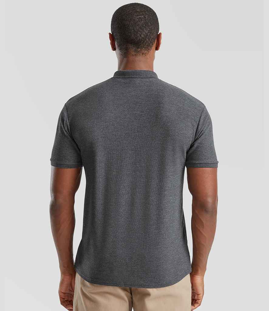 Fruit of the Loom Fruit of the Loom Poly/Cotton Piqué Polo Shirt Dark Heather