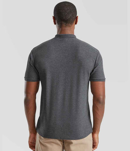 Fruit of the Loom Fruit of the Loom Poly/Cotton Piqué Polo Shirt Dark Heather