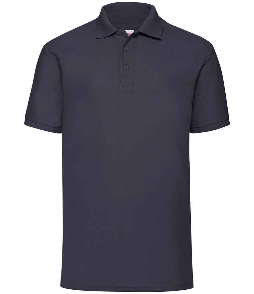 Fruit of the Loom Poly/Cotton Piqué Polo Shirt in Deep Navy