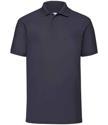 Fruit of the Loom Poly/Cotton Piqué Polo Shirt in Deep Navy