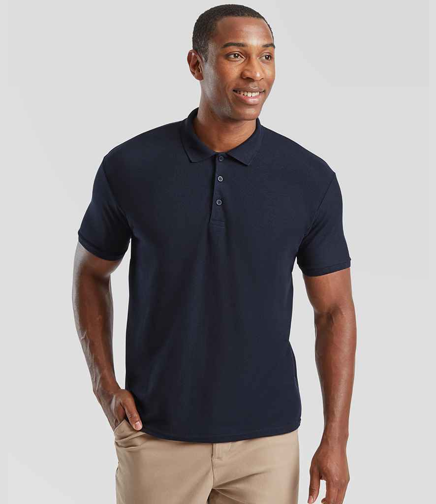 Fruit of the Loom Fruit of the Loom Poly/Cotton Piqué Polo Shirt Deep Navy