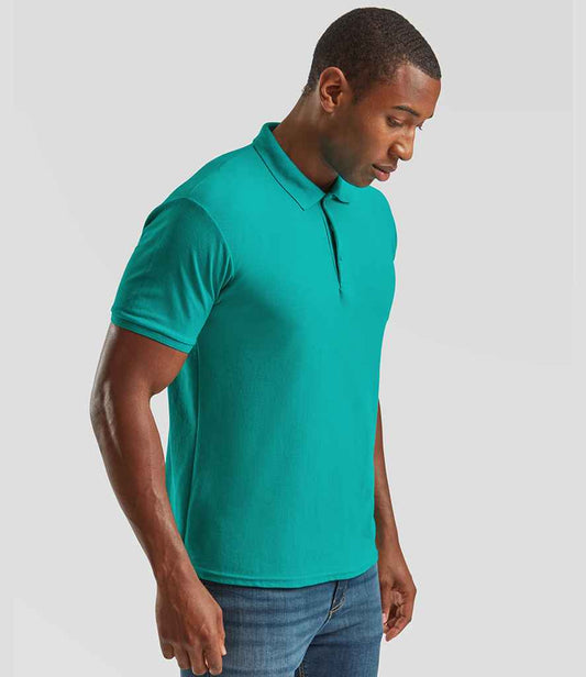 Fruit of the Loom Poly/Cotton Piqué Polo Shirt - model image