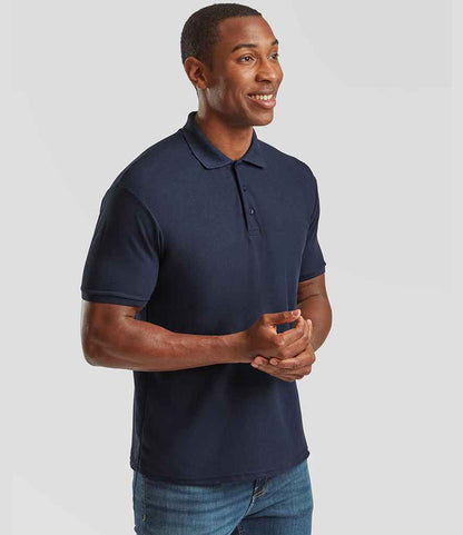 Fruit of the Loom Fruit of the Loom Poly/Cotton Piqué Polo Shirt Navy