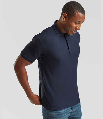 Fruit of the Loom Fruit of the Loom Poly/Cotton Piqué Polo Shirt Navy