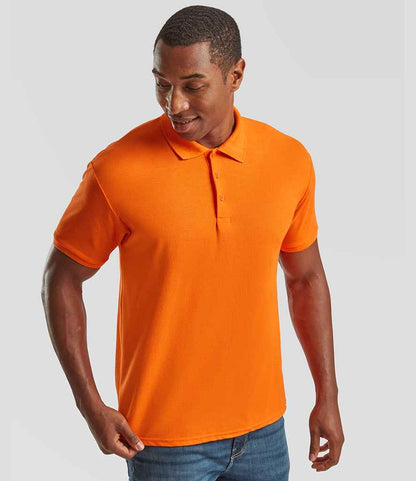 Fruit of the Loom Fruit of the Loom Poly/Cotton Piqué Polo Shirt Orange