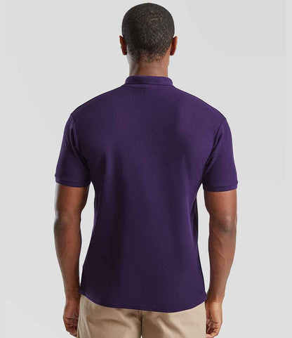 Fruit of the Loom Fruit of the Loom Poly/Cotton Piqué Polo Shirt Purple