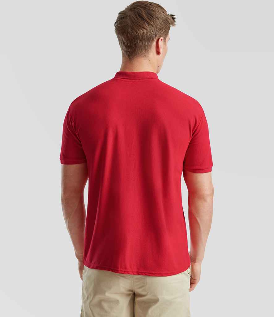 Fruit of the Loom Fruit of the Loom Poly/Cotton Piqué Polo Shirt Red