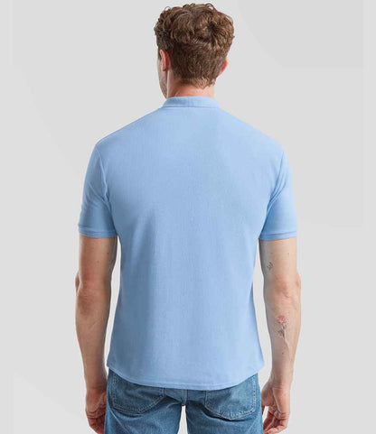Fruit of the Loom Fruit of the Loom Poly/Cotton Piqué Polo Shirt Sky Blue
