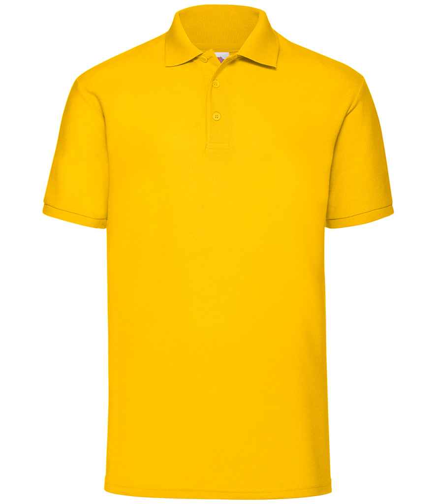 Fruit of the Loom Poly/Cotton Piqué Polo Shirt in Sunflower