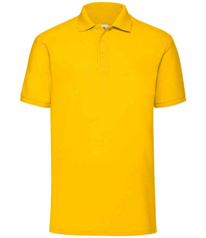 Fruit of the Loom Poly/Cotton Piqué Polo Shirt in Sunflower
