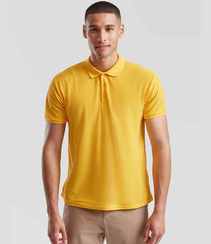 Fruit of the Loom Fruit of the Loom Poly/Cotton Piqué Polo Shirt Sunflower