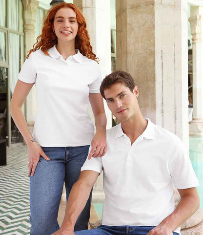 Fruit of the Loom Fruit of the Loom Poly/Cotton Piqué Polo Shirt White