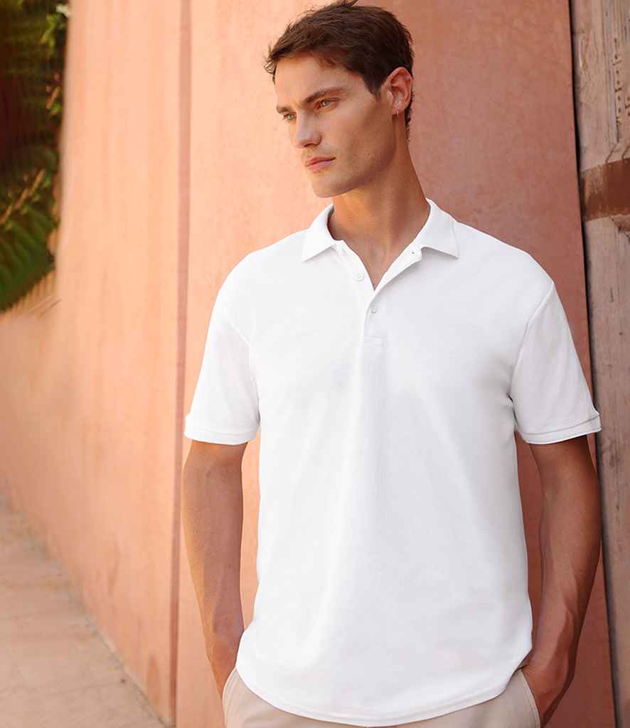 Fruit of the Loom Fruit of the Loom Poly/Cotton Piqué Polo Shirt White