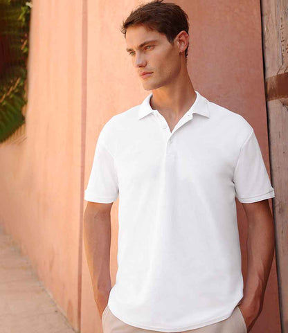 Fruit of the Loom Fruit of the Loom Poly/Cotton Piqué Polo Shirt White