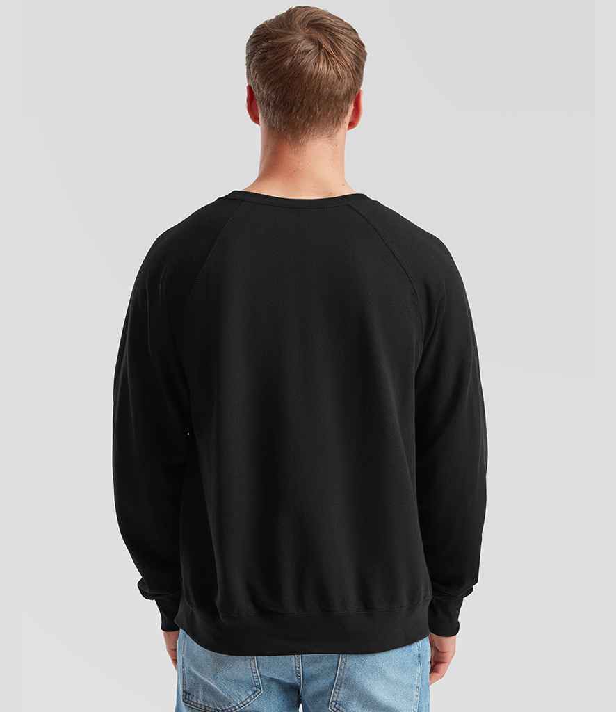 Fruit of the Loom Fruit of the Loom Lightweight Raglan Sweatshirt Black
