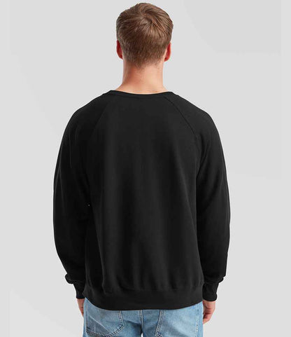 Fruit of the Loom Fruit of the Loom Lightweight Raglan Sweatshirt Black