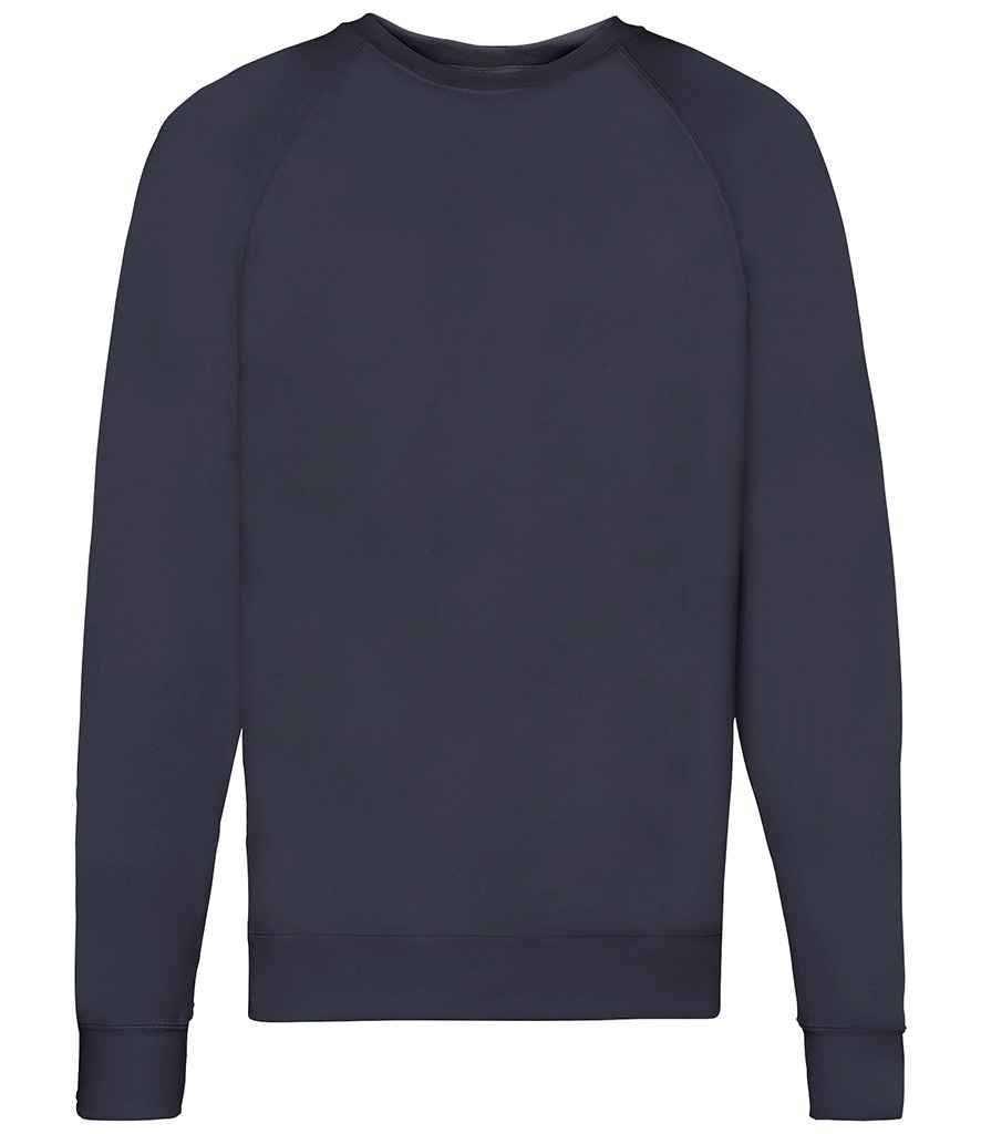Fruit of the Loom Lightweight Raglan Sweatshirt in Deep Navy