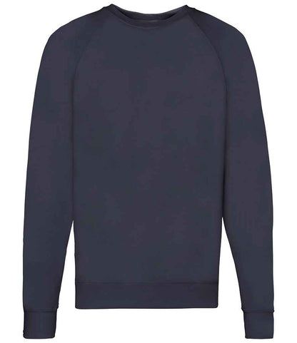 Fruit of the Loom Lightweight Raglan Sweatshirt in Deep Navy